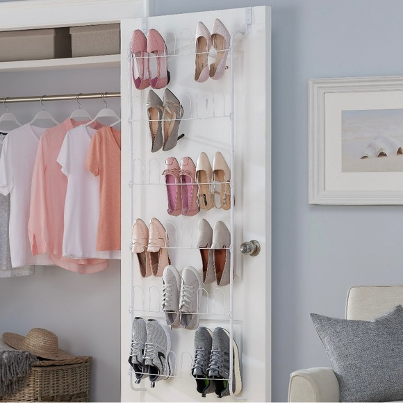 Mainstays Storage & Organization Mainstays White Shoe Rack Over The